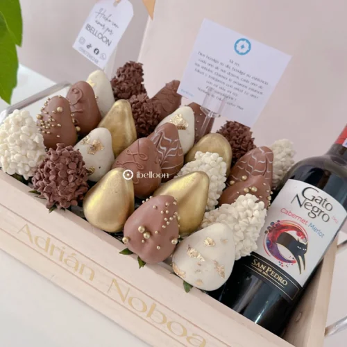 frutillas con chocolate quito